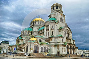 Exterior of domed Cathedral Alexander Nevsky