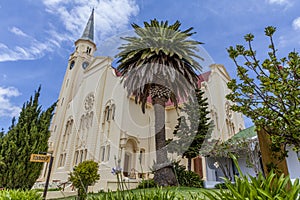 Exterior of the Dutch Reformed Church in Napier, Western Cape, South Africa