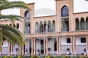 Facade of the famous ex city hall Wilaya in Casablanca