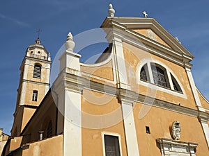 Exterior facade Cathedral of Ajaccio