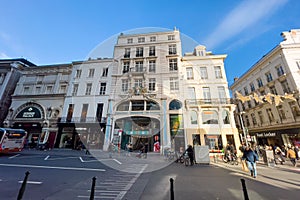 The exterior of Gaite Theatre in Brussels