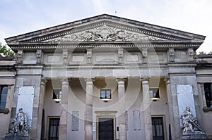 Exterior of the Geology Museum in Ciutadella Park in Barcelona, Spain photo