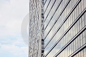 Exterior glass wall of modern architectures in London