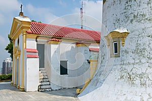 Exterior of the Guia Lighthouse and Church in Macau, China. photo