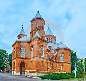 Exterior of Armenian Church in Chernivtsi, Ukraine photo