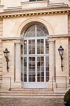 Exterior of a historical townhouse in Paris