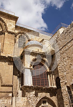 Exterior of Holy Sepulcher church