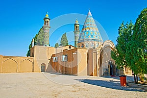 Exterior of Imamzadeh Ibrahim Mausoleum, Kashan, Iran