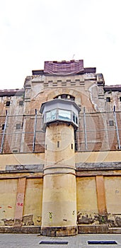 Exterior and interior of the old La Modelo prison in Barcelona photo