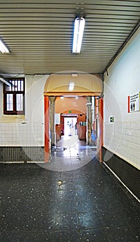 Exterior and interior of the old La Modelo prison in Barcelona photo