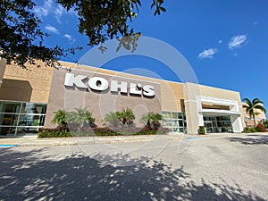 The exterior of a Kohl`s department store in Orlando, Florida