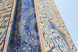 Exterior of the Kok Gumbaz mosque in Shahrisabz, Qashqadaryo, Uzbekistan