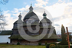 Exterior of the Madonna Nativity Wooden Church