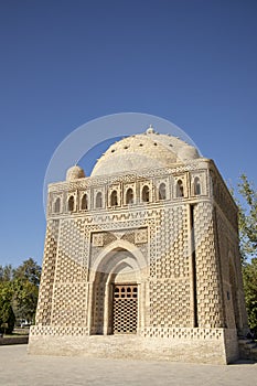 Exterior of Mausoleum of Ismail Samanidon, Bukhara, Uzbekistan
