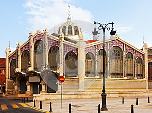 Exterior of Mercado Central in Valencia