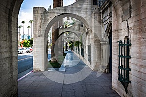 The exterior of the Mission Inn