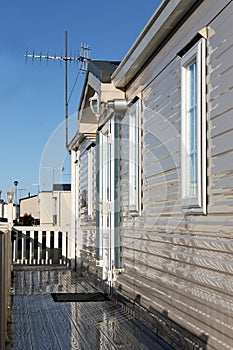 Exterior of mobile home