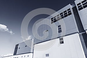 Exterior of modern architecture. Building abstract background