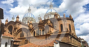 EXTERIOR OF THE NEW CATHEDRAL OF CUENCA, ECUADOR