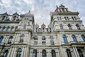 The exterior of the New York State Capitol in Albany, New York