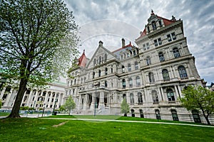 The exterior of the New York State Capitol in Albany, New York