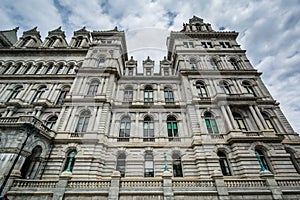 The exterior of the New York State Capitol in Albany, New York