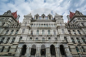 The exterior of the New York State Capitol in Albany, New York