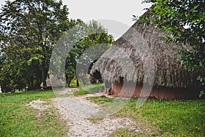 exterior old Celtiberian cabins photo