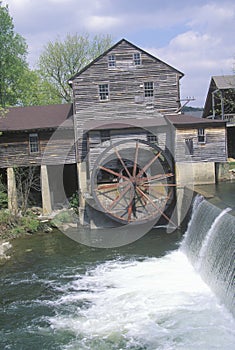 Exterior of old mill in Pidgeon Fork, TN photo