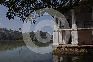 Exterior of the old royal bath house near the Temple of the Sacred Tooth Relic in Kandy, Sri Lanka, Asia