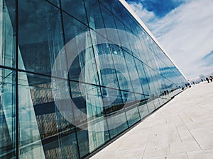 Exterior of oslo opera house. Norway