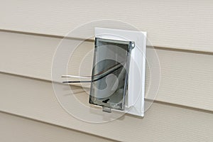 Exterior Outdoor Electrical Outlet, Wiring, Construction, New House