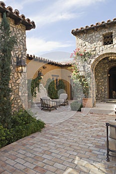 Exterior Paved Courtyard