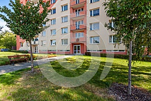 Exterior photo shoot in a modern apartment.