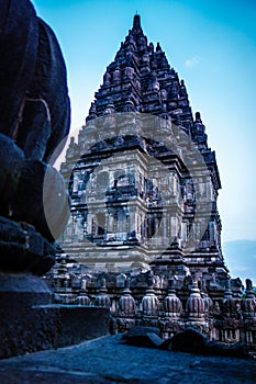 Exterior of Prambanan Temple, Yogyakarta, Indonesia