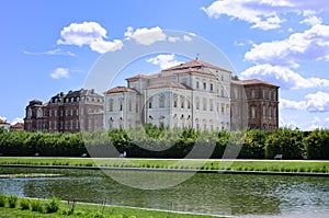 Exterior of Reggia di Venaria palace near Turin, Italy