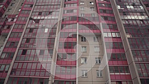 Exterior of Residential District of Chelyabinsk. Panorama of Modern High-Rise Building