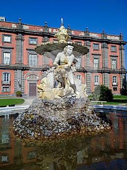 Exterior of Royal Palace in Capodimonte park