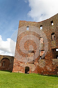 The exterior of the ruin castle Teylingen in Sassenheim in the Netherlands