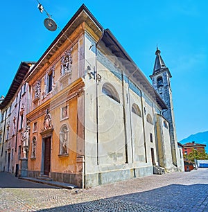 Exterior of Santa Maria Assunta Church, Locarno, Switzerland