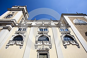 Exterior of the Schottenkirche church in the historic center of Vienna, Austria