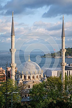 Exterior Shot Of Nusretiye Mosque, Istanbul, Turkey photo
