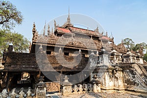 Exterior of the Shwenandaw Monastery in Mandalay