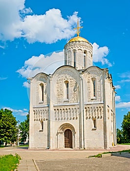 Exterior of St Demetrius Cathedral, Vladimir, Russia