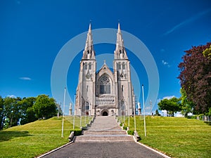 The exterior of St Patrick`s Roman Catholic Cathedral in Armagh