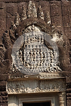 Exterior of stone temple. Angkor Wat, Cambodia