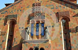 The exterior Surp Hovhannes church,Abovyan
