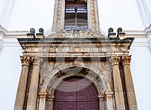 Exterior of the Sé Catedral de Santa Catarina in Goa Velha, Panjim, Goa, India