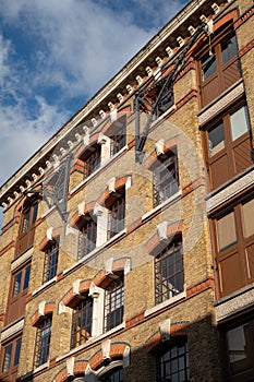 Exterior of The Tanneries, restored Victorian industrial warehouse on Bermondsey Street, Bermondsey, Southwark, London UK. photo