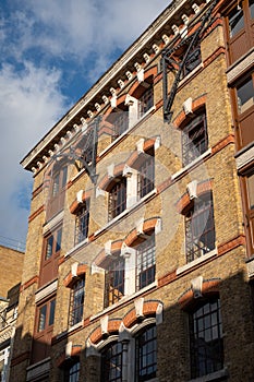 Exterior of The Tanneries, restored Victorian industrial warehouse on Bermondsey Street, Bermondsey, Southwark, London UK. photo